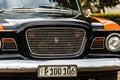 Havana, Cuba Ã¢â¬â 2019. Detail photo of classic old American car in Havana, Cuba Royalty Free Stock Photo